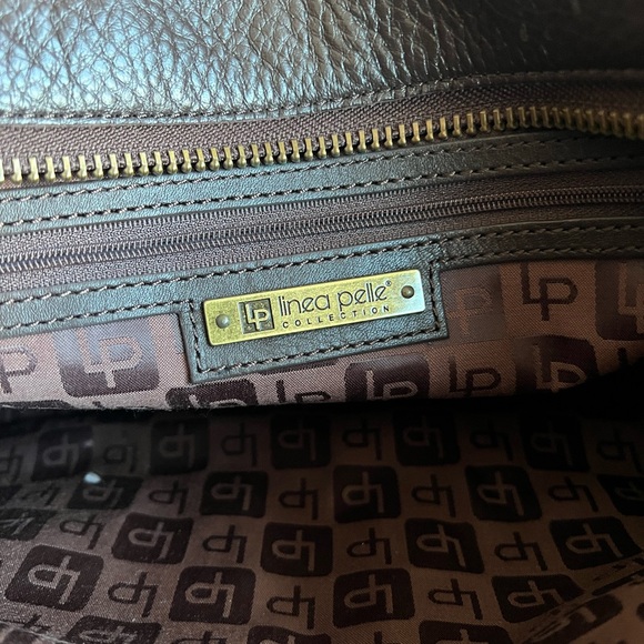 Linea Pelle Brown Leather Satchel bag - Picture 7 of 8